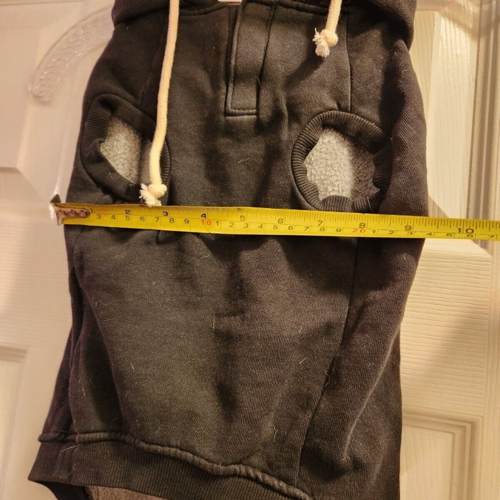 NWT Top Paw Hooded Sweatshirt Dog Hoodie Size Medium Black - Picture 7 of 7
